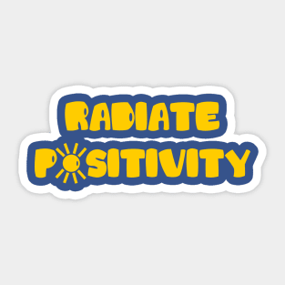 Radiate Positivity Sticker